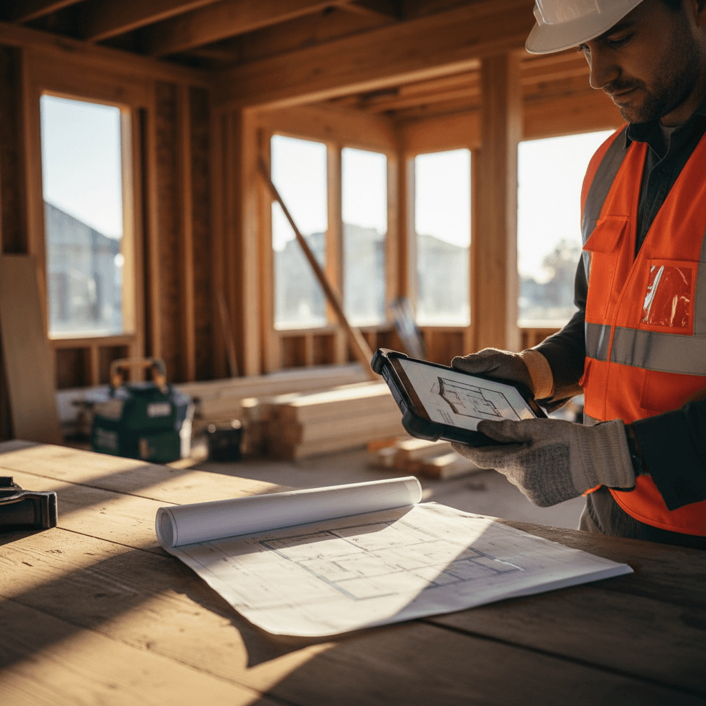 Contractor consulting on a home improvement project