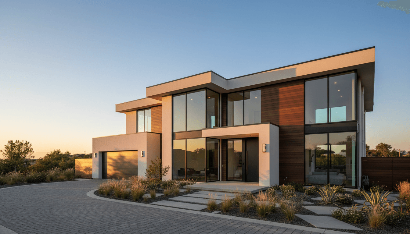 Newly renovated home exterior